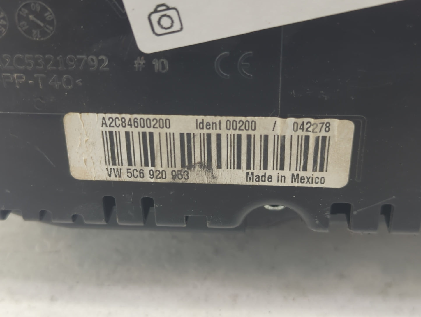 2014 Volkswagen Jetta Instrument Cluster Speedometer Gauges P/N:A2C53219792 A2C84600200, 5C6920953 Fits OEM Used Auto Parts 
