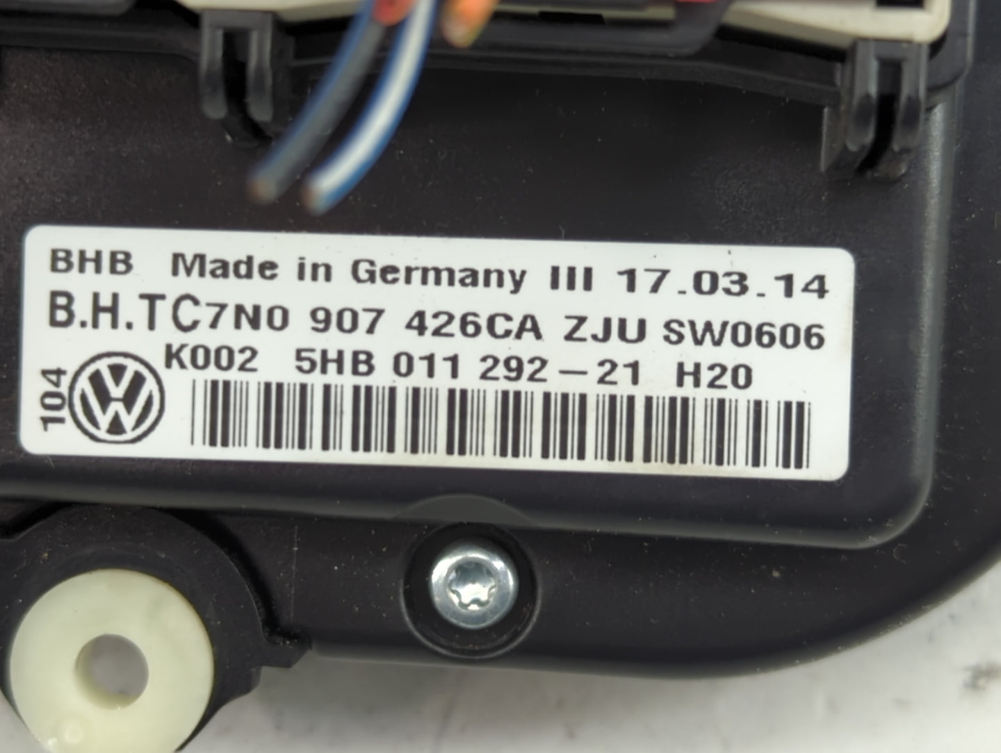 2011-2014 Volkswagen Jetta Climate Control Module Temperature AC/Heater Replacement P/N:7N0907426CA 5HB01129221 Fits OEM Use