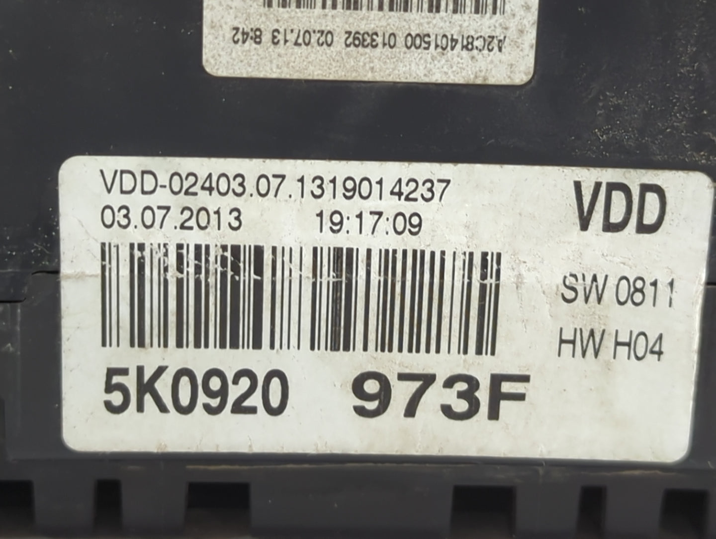 2009-2014 Volkswagen Jetta Instrument Cluster Speedometer Gauges P/N:5K0920973F Fits Fits 2009 2010 2011 2012 2013 2014 OEM 