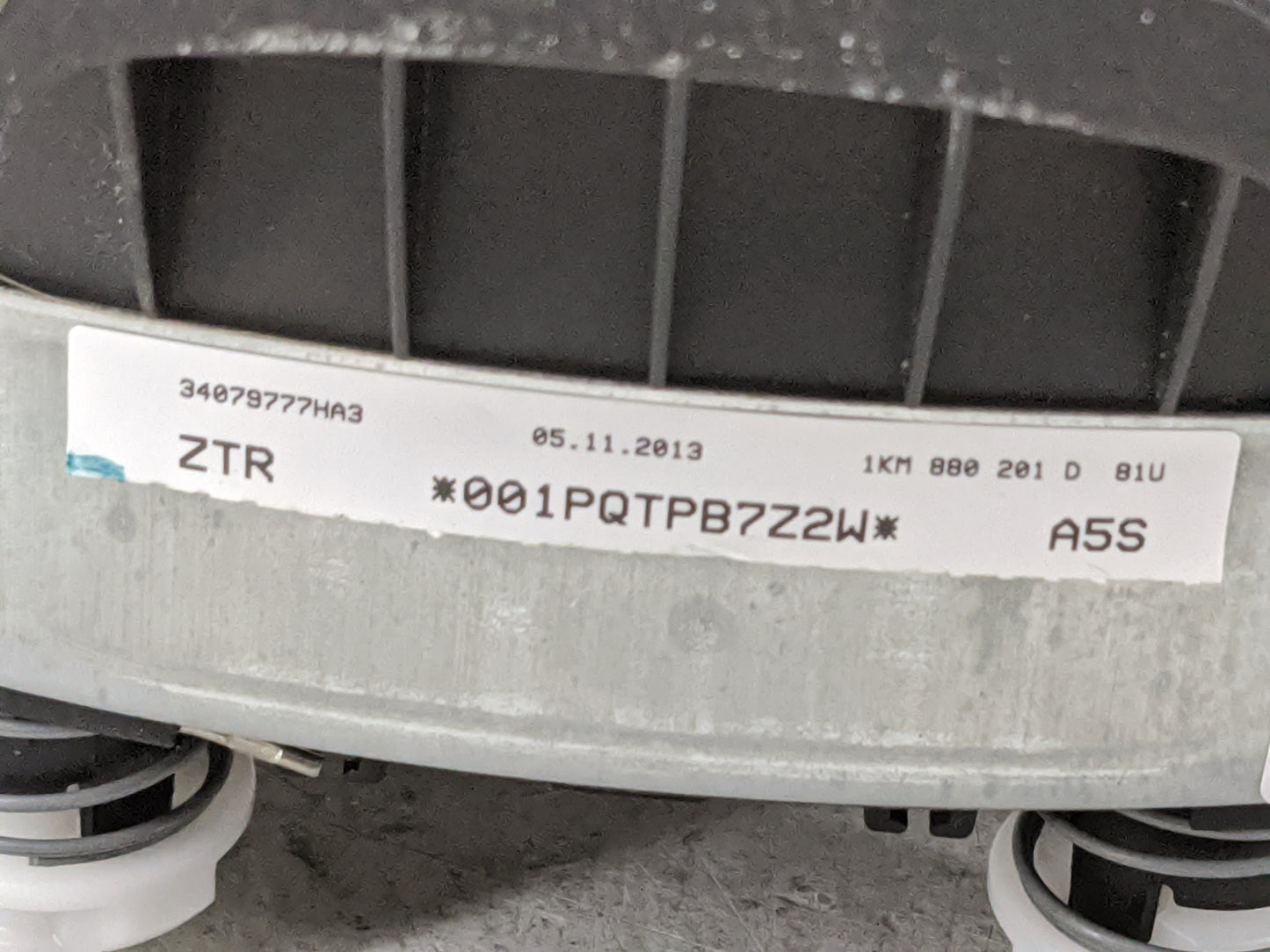 2014-2014 Volkswagen Jetta Air Bag Driver Left Steering Wheel Mounted 1477477 - Oemusedautoparts1.com
