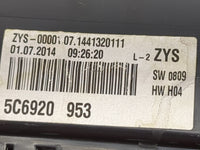 2014 Volkswagen Jetta Instrument Cluster Speedometer Gauges P/N:5C6920953 A2C84602200 Miles: Fits OEM Used Auto Parts - Oemu