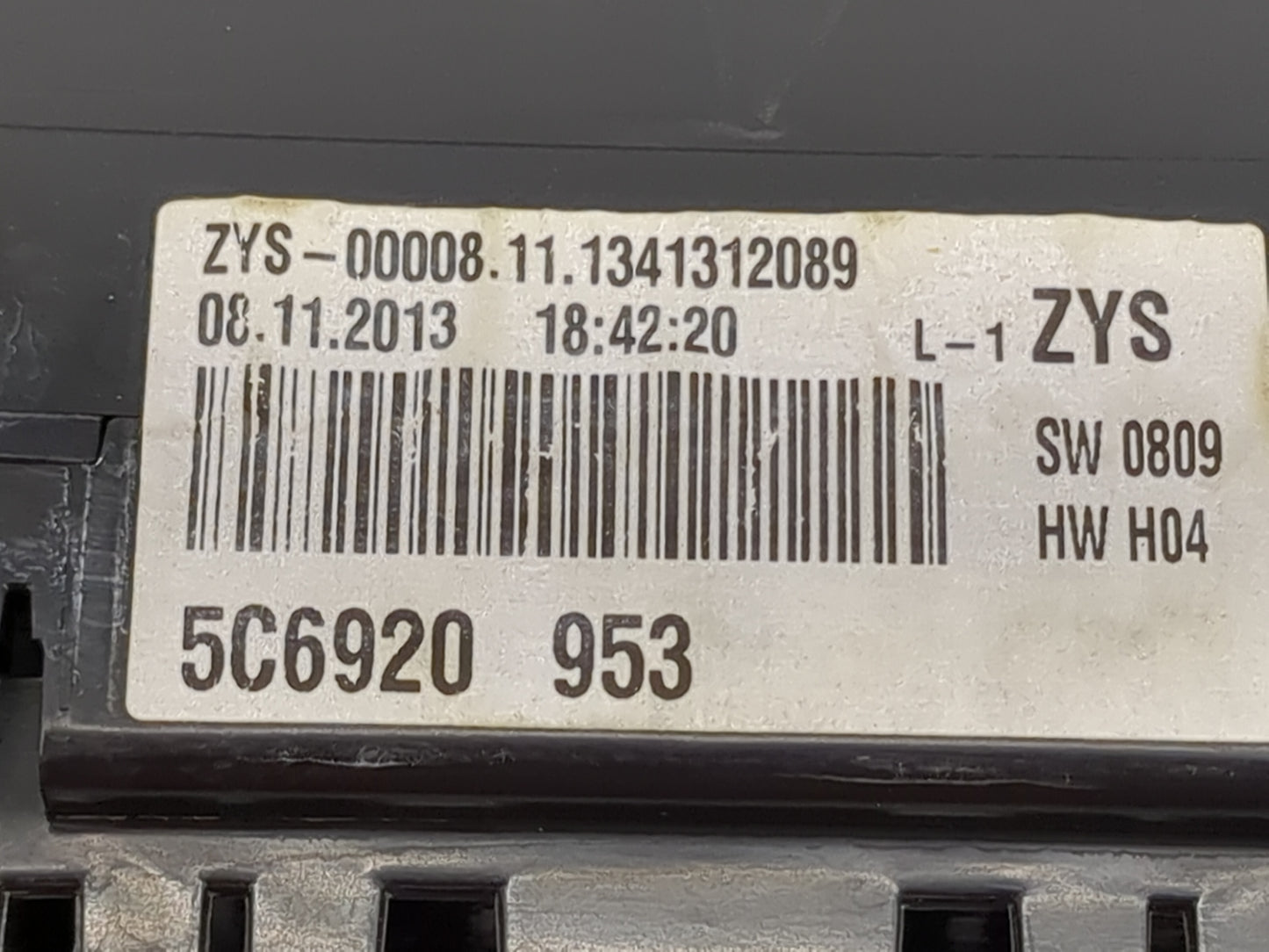 2014 Volkswagen Jetta Instrument Cluster Speedometer Gauges P/N:5C6920953 A2C53215792 Miles: Fits OEM Used Auto Parts - Oemu