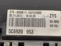 2014 Volkswagen Jetta Instrument Cluster Speedometer Gauges P/N:5C6920953 A2C53215792 Miles: Fits OEM Used Auto Parts - Oemu