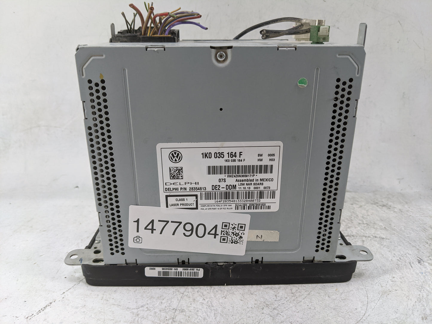 2014 Volkswagen Jetta Radio AM FM Cd Player Receiver Replacement P/N:1K0035164F 28354813 Fits Fits 2013 2015 OEM Used Auto P