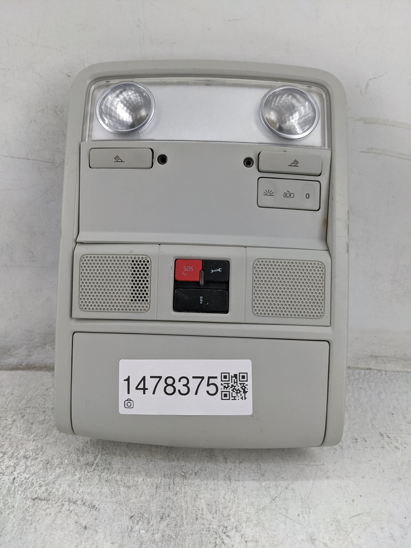 2014 Volkswagen Jetta Overhead Roof Console Gray 1478375 - Oemusedautoparts1.com