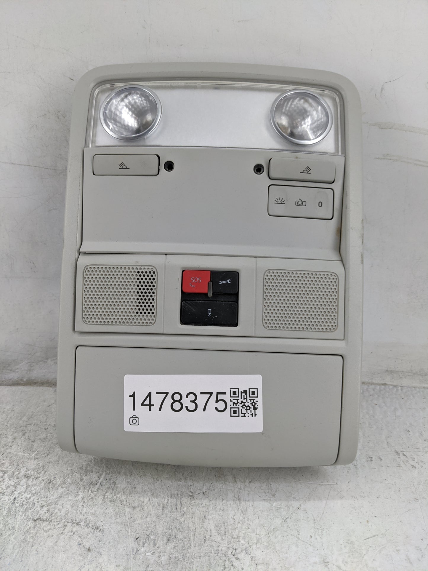 2014 Volkswagen Jetta Overhead Roof Console Gray 1478375 - Oemusedautoparts1.com
