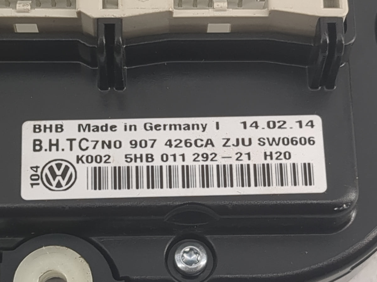 2011-2014 Volkswagen Jetta Climate Control Module Temperature AC/Heater Replacement P/N:7N0907426CA 5HB01129221 Fits OEM Use