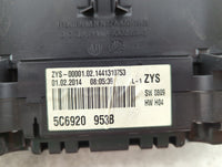 2014 Volkswagen Jetta Instrument Cluster Speedometer Gauges P/N:5C6920953B A2C53219792 Miles: Fits OEM Used Auto Parts - Oem