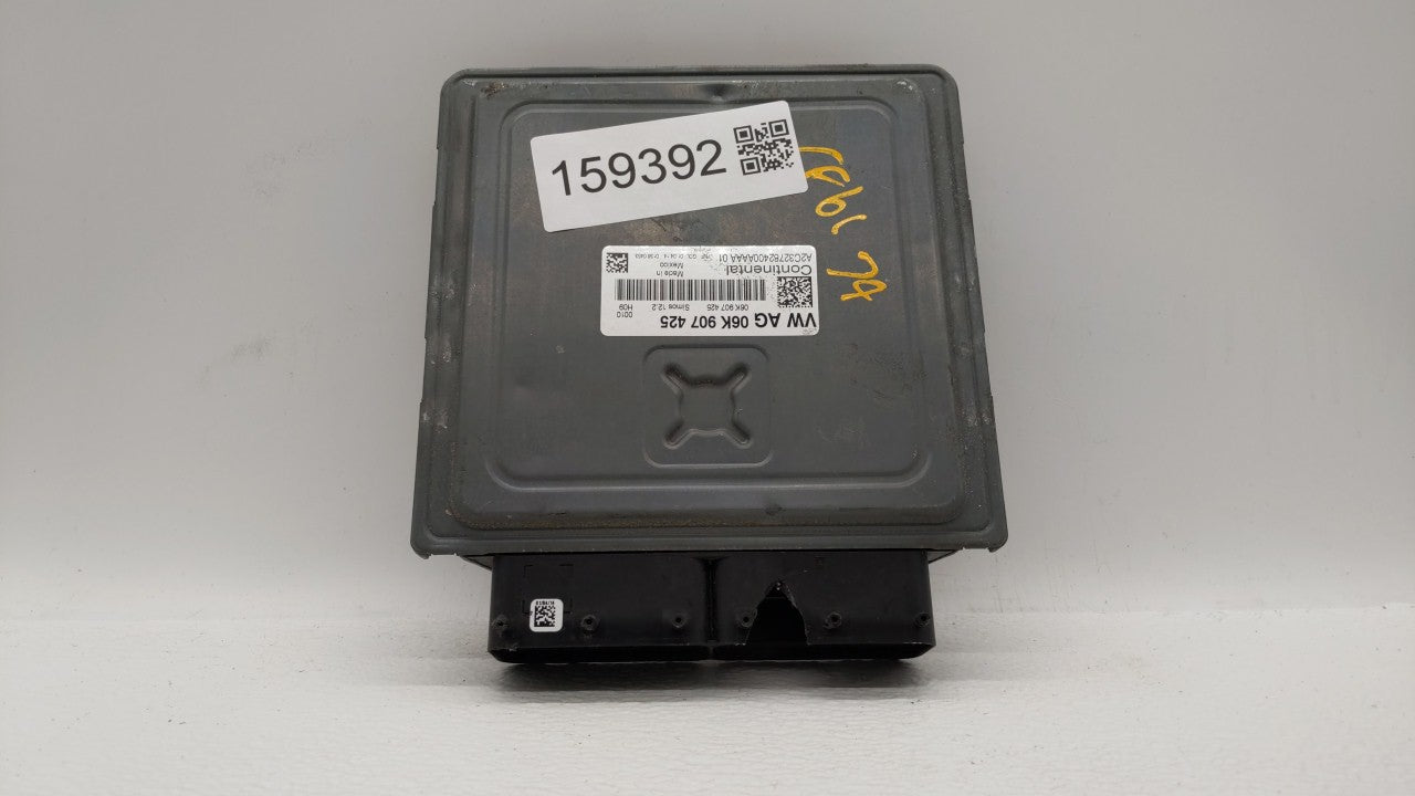 2014 Volkswagen Jetta PCM Engine Control Computer ECU ECM PCU OEM P/N:06K 906 070 C 06K 907 425, 06K 906 070 F Fits OEM Used