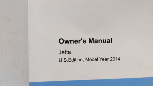 2014 Volkswagen Jetta Owners Manual Book Guide OEM Used Auto Parts