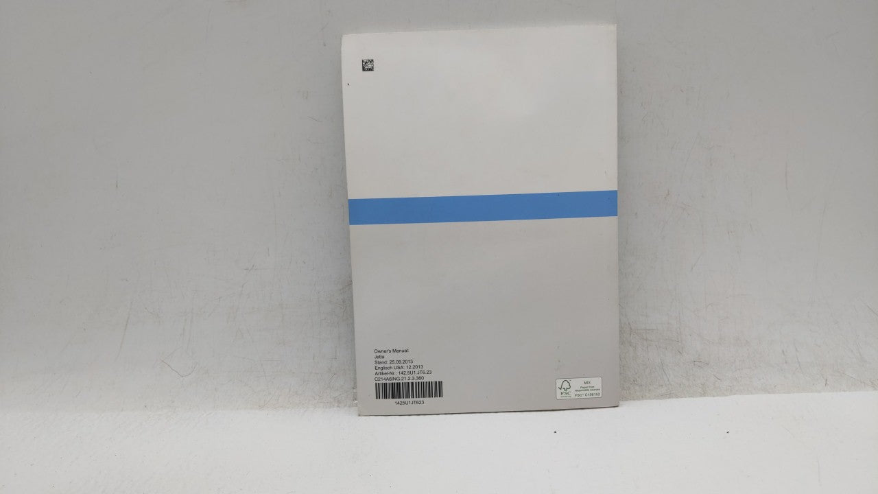2014 Volkswagen Jetta Owners Manual Book Guide OEM Used Auto Parts - Oemusedautoparts1.com