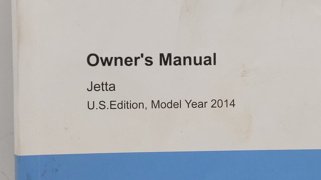2014 Volkswagen Jetta Owners Manual Book Guide OEM Used Auto Parts - Oemusedautoparts1.com