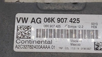 2014 Volkswagen Jetta PCM Engine Control Computer ECU ECM PCU OEM P/N:06K 906 070 C 06K 907 425, 06K 906 070 F Fits OEM Used