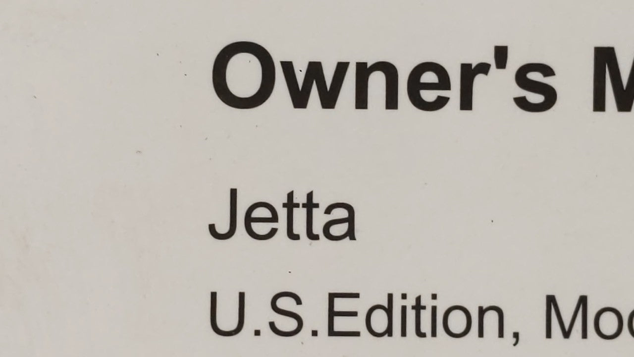 2014 Volkswagen Jetta Owners Manual Book Guide OEM Used Auto Parts - Oemusedautoparts1.com