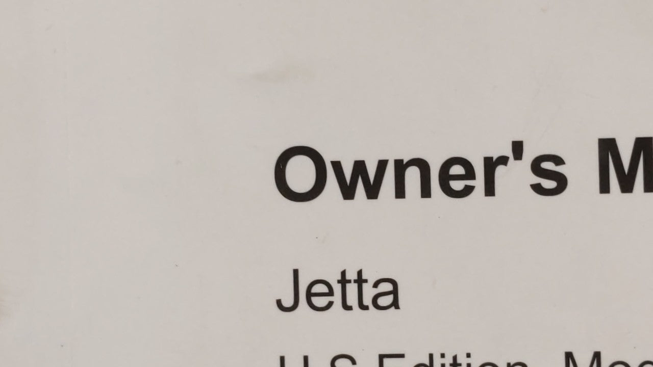 2014 Volkswagen Jetta Owners Manual Book Guide OEM Used Auto Parts - Oemusedautoparts1.com