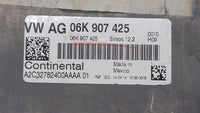 2014 Volkswagen Jetta PCM Engine Control Computer ECU ECM PCU OEM P/N:06K 906 070 C 06K 907 425, 06K 906 070 F Fits OEM Used
