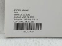 2014 Volkswagen Jetta Owners Manual Book Guide OEM Used Auto Parts - Oemusedautoparts1.com