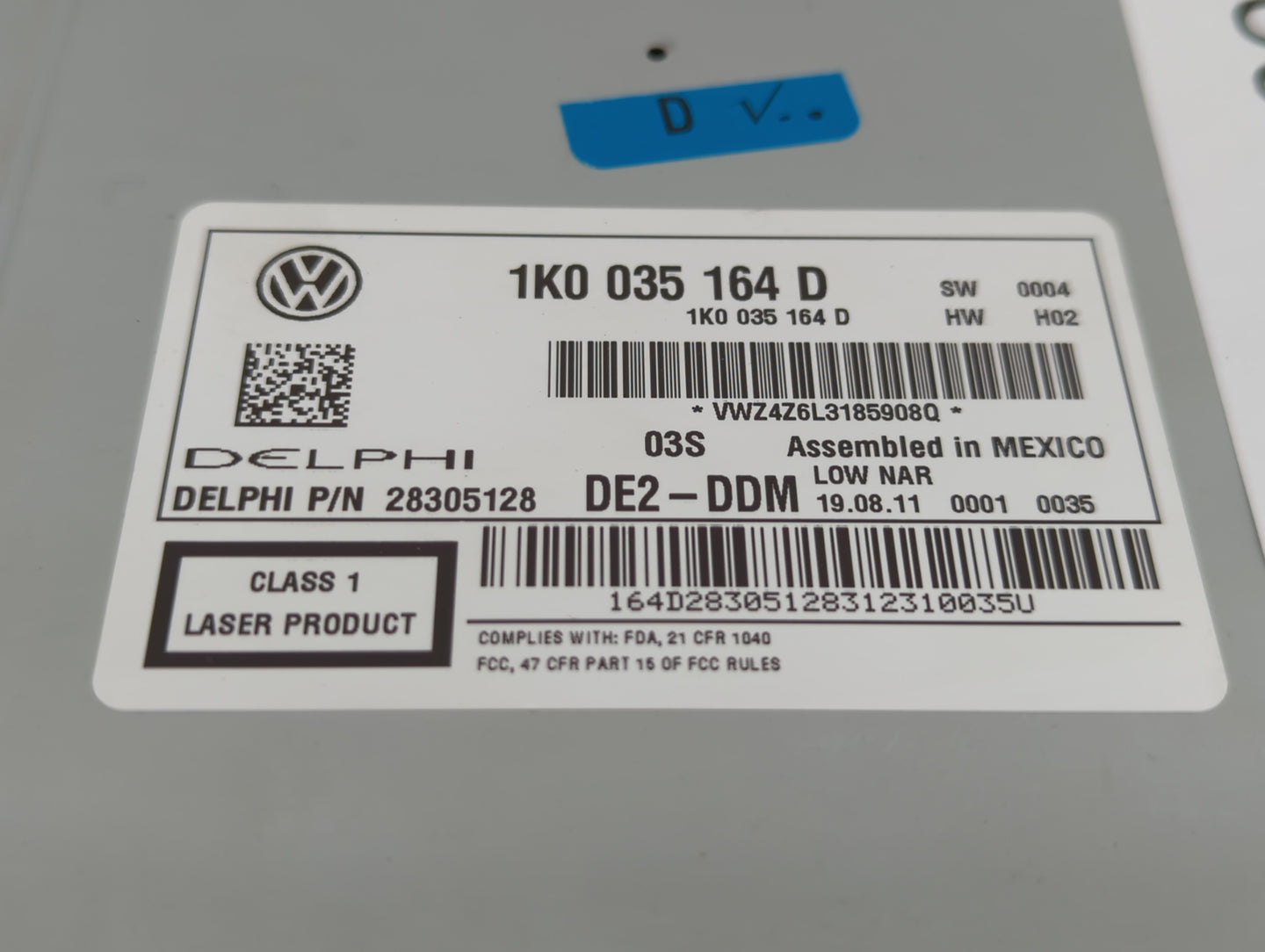 2011-2014 Volkswagen Jetta Am Fm Cd Player Radio Receiver - Oemusedautoparts1.com
