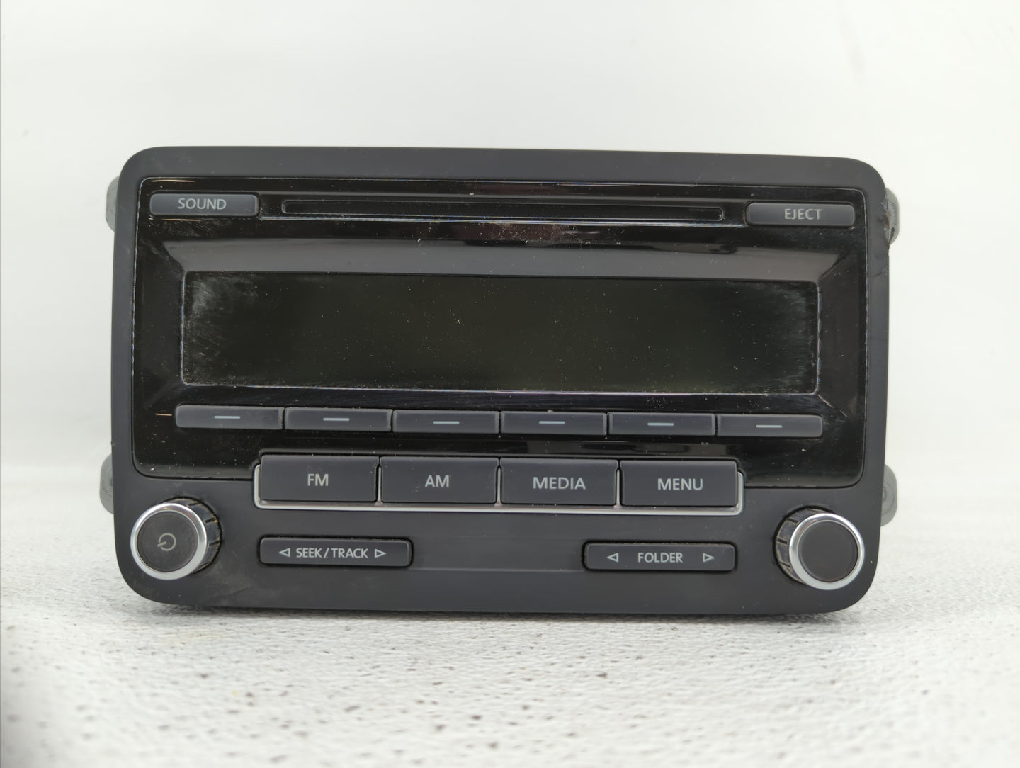 2011-2014 Volkswagen Jetta Radio AM FM Cd Player Receiver Replacement P/N:1K0 035 164 F 1K0035164D Fits OEM Used Auto Parts 