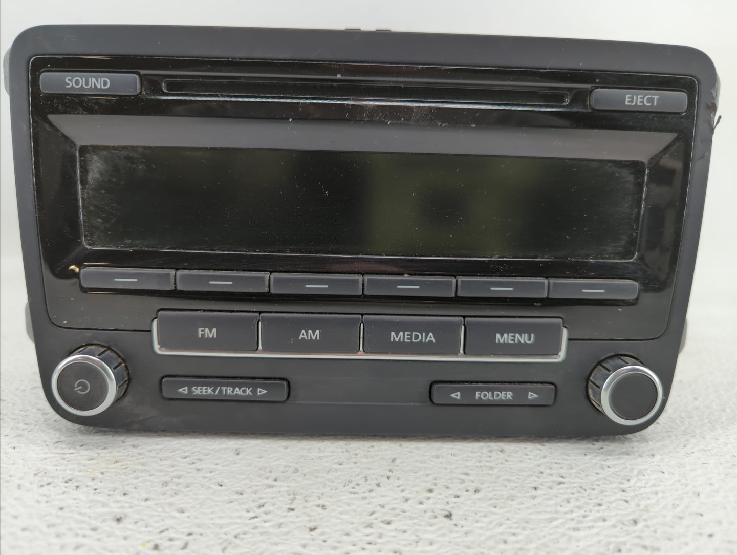 2011-2014 Volkswagen Jetta Radio AM FM Cd Player Receiver Replacement P/N:1K0 035 164 F 1K0035164D Fits OEM Used Auto Parts 