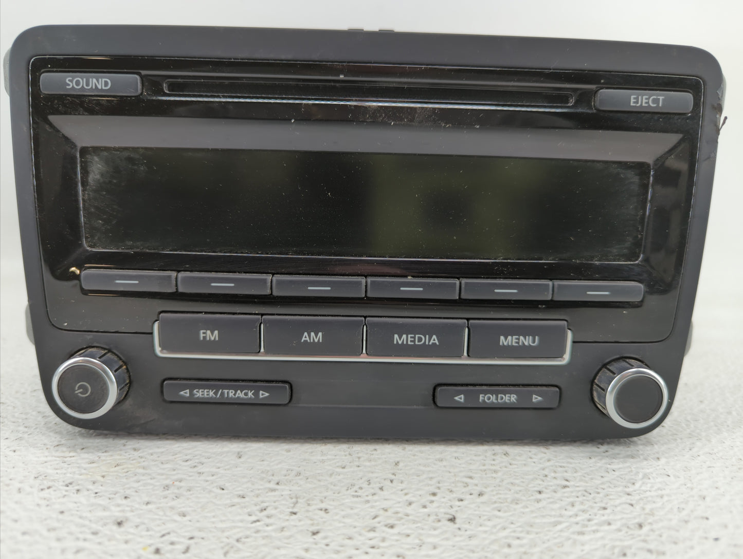 2011-2014 Volkswagen Jetta Radio AM FM Cd Player Receiver Replacement P/N:1K0 035 164 F 1K0035164D Fits OEM Used Auto Parts 