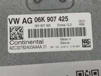 2014 Volkswagen Jetta PCM Engine Control Computer ECU ECM PCU OEM P/N:06K 906 070 C 06K 907 425, 06K 906 070 F Fits OEM Used