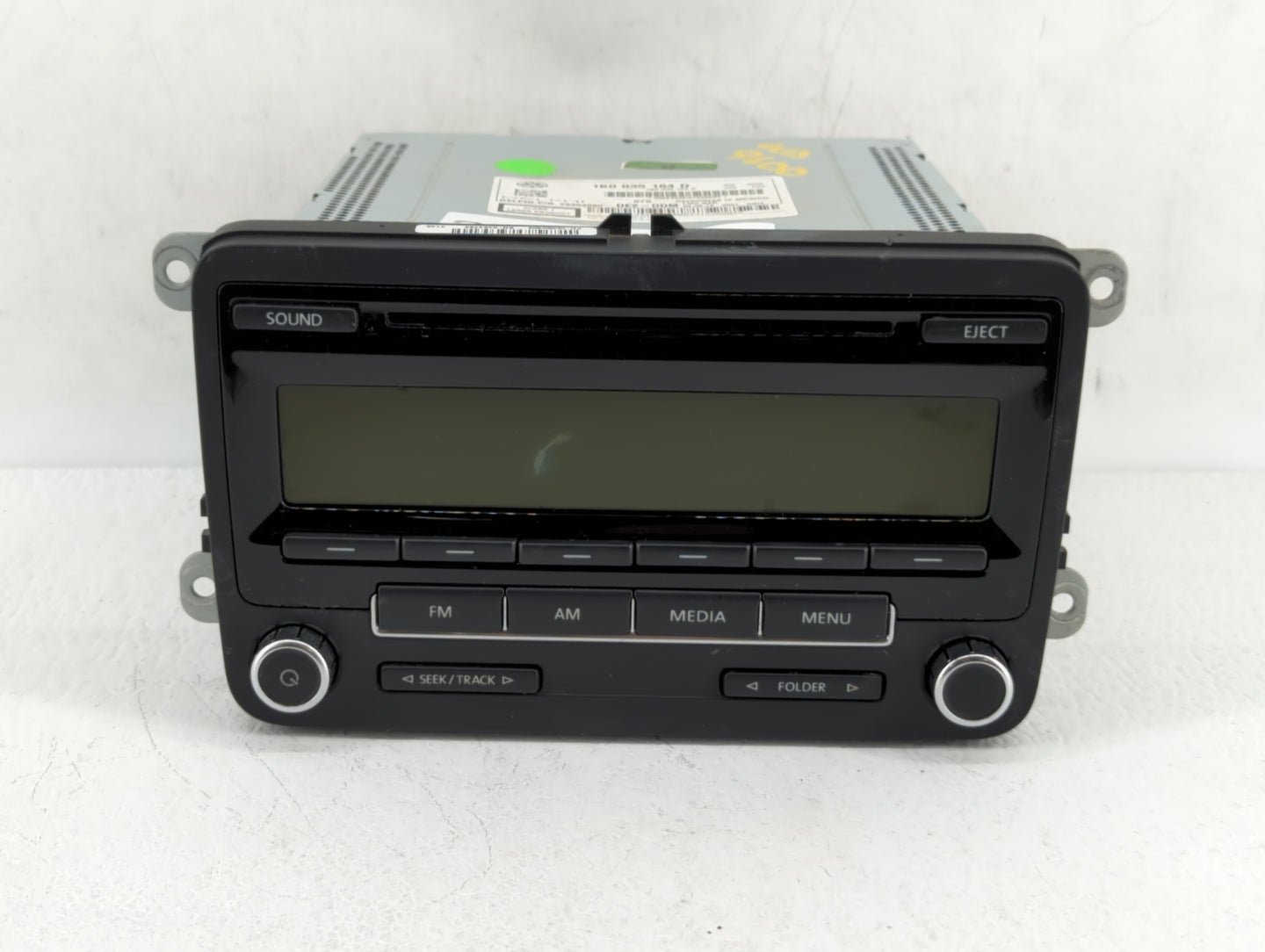 2011-2014 Volkswagen Jetta Radio AM FM Cd Player Receiver Replacement P/N:1K0 035 164 F 1K0035164D Fits OEM Used Auto Parts 