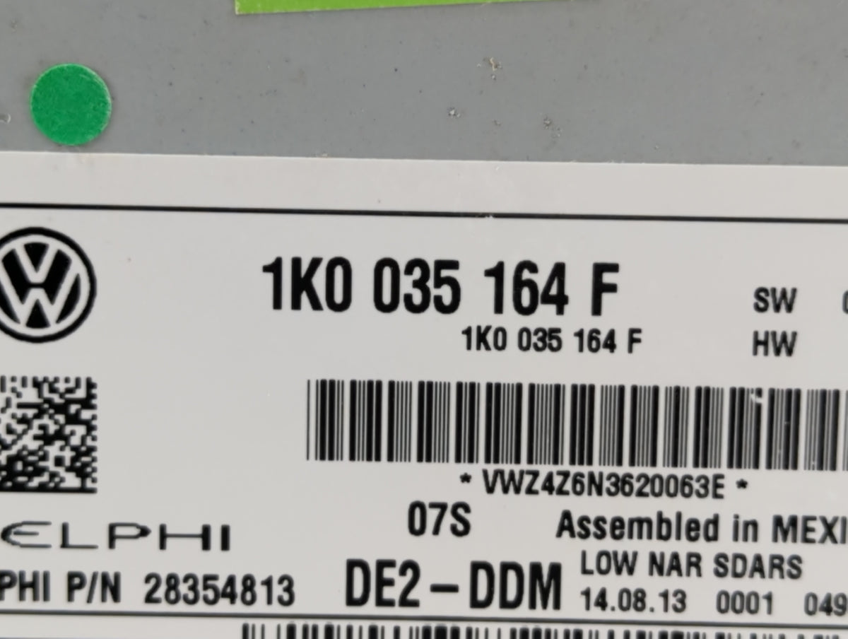 2014-2014 Volkswagen Jetta Am Fm Cd Player Radio Receiver 387334 - Oemusedautoparts1.com