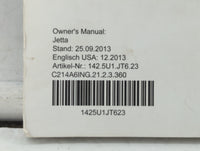 2014 Volkswagen Jetta Owners Manual Book Guide OEM Used Auto Parts - Oemusedautoparts1.com