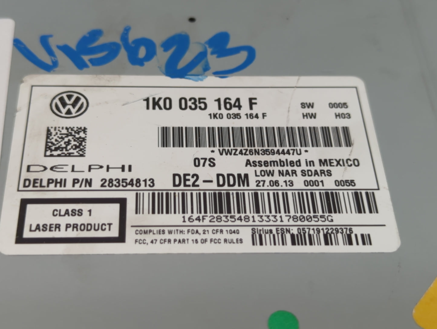 2014-2014 Volkswagen Jetta Am Fm Cd Player Radio Receiver - Oemusedautoparts1.com