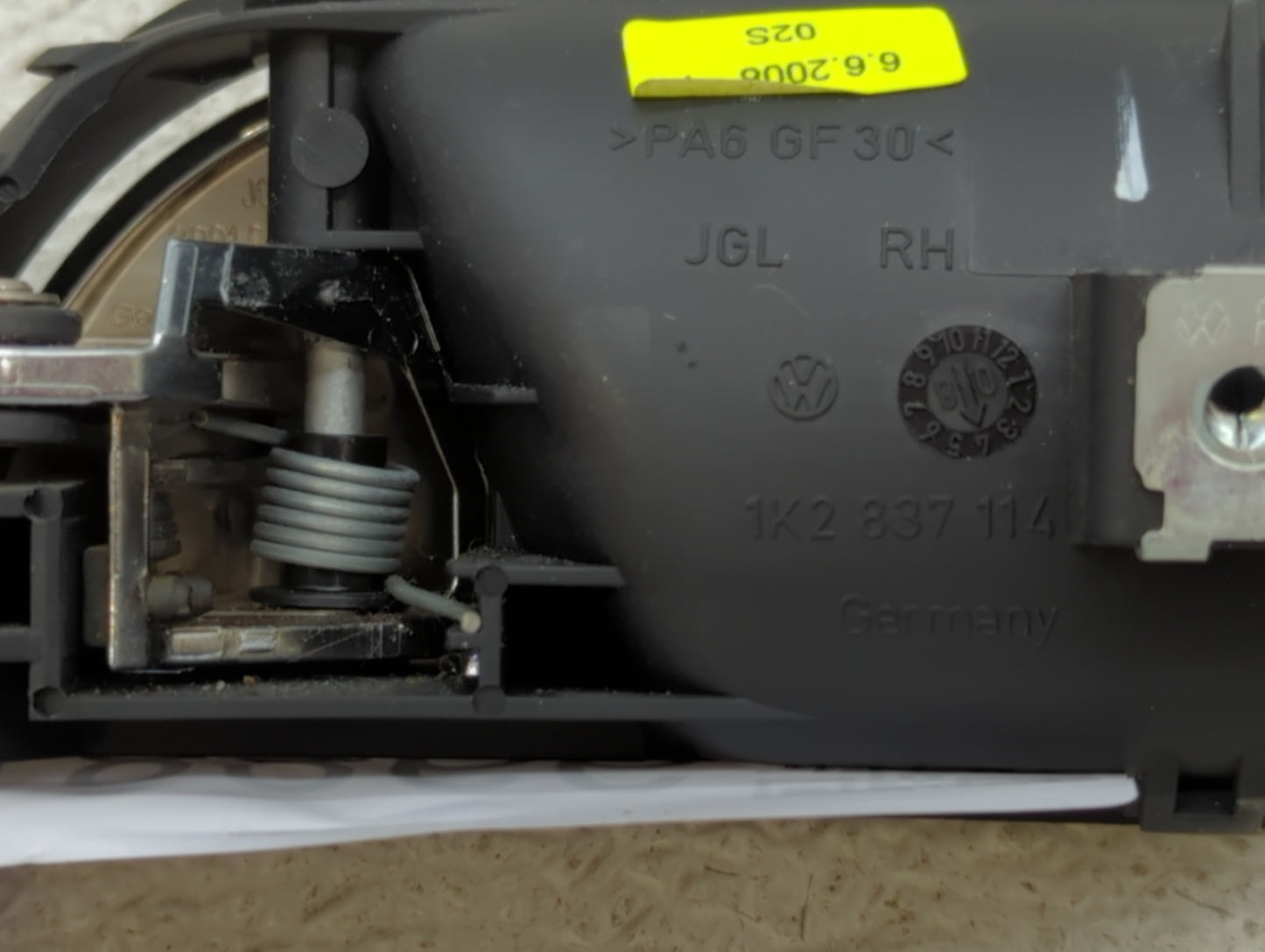 2014 Volkswagen Jetta Passenger Front Right Door Handle Exterior Assembly - Oemusedautoparts1.com