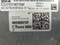 2014 Volkswagen Jetta PCM Engine Control Computer ECU ECM PCU OEM P/N:06K 906 070 C 06K 907 425, 06K 906 070 F Fits OEM Used