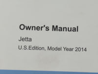 2014 Volkswagen Jetta Owners Manual Book Guide OEM Used Auto Parts - Oemusedautoparts1.com