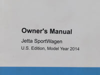 2014 Volkswagen Jetta Owners Manual Book Guide OEM Used Auto Parts - Oemusedautoparts1.com