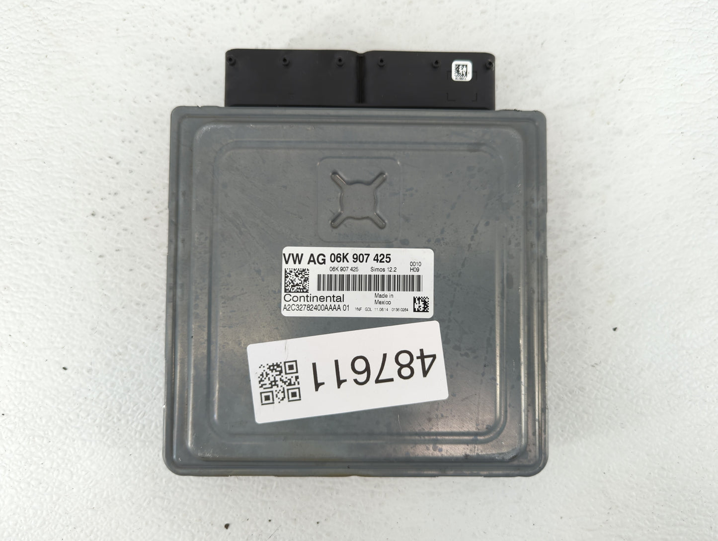 2014 Volkswagen Jetta PCM Engine Control Computer ECU ECM PCU OEM P/N:06K 907 425 06K 906 070 C, 06K 906 070 F Fits OEM Used