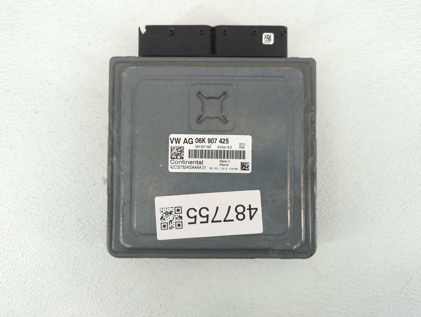 2014 Volkswagen Jetta PCM Engine Control Computer ECU ECM PCU OEM P/N:06K 907 425 06K 906 070 C, 06K 906 070 F Fits OEM Used