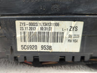 2014 Volkswagen Jetta Instrument Cluster Speedometer Gauges P/N:5C6920 953B Fits OEM Used Auto Parts - Oemusedautoparts1.com