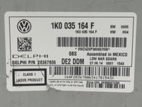 2014 Volkswagen Jetta Radio AM FM Cd Player Receiver Replacement P/N:1K0035164F 1K0 035 164 F Fits Fits 2013 2015 OEM Used A