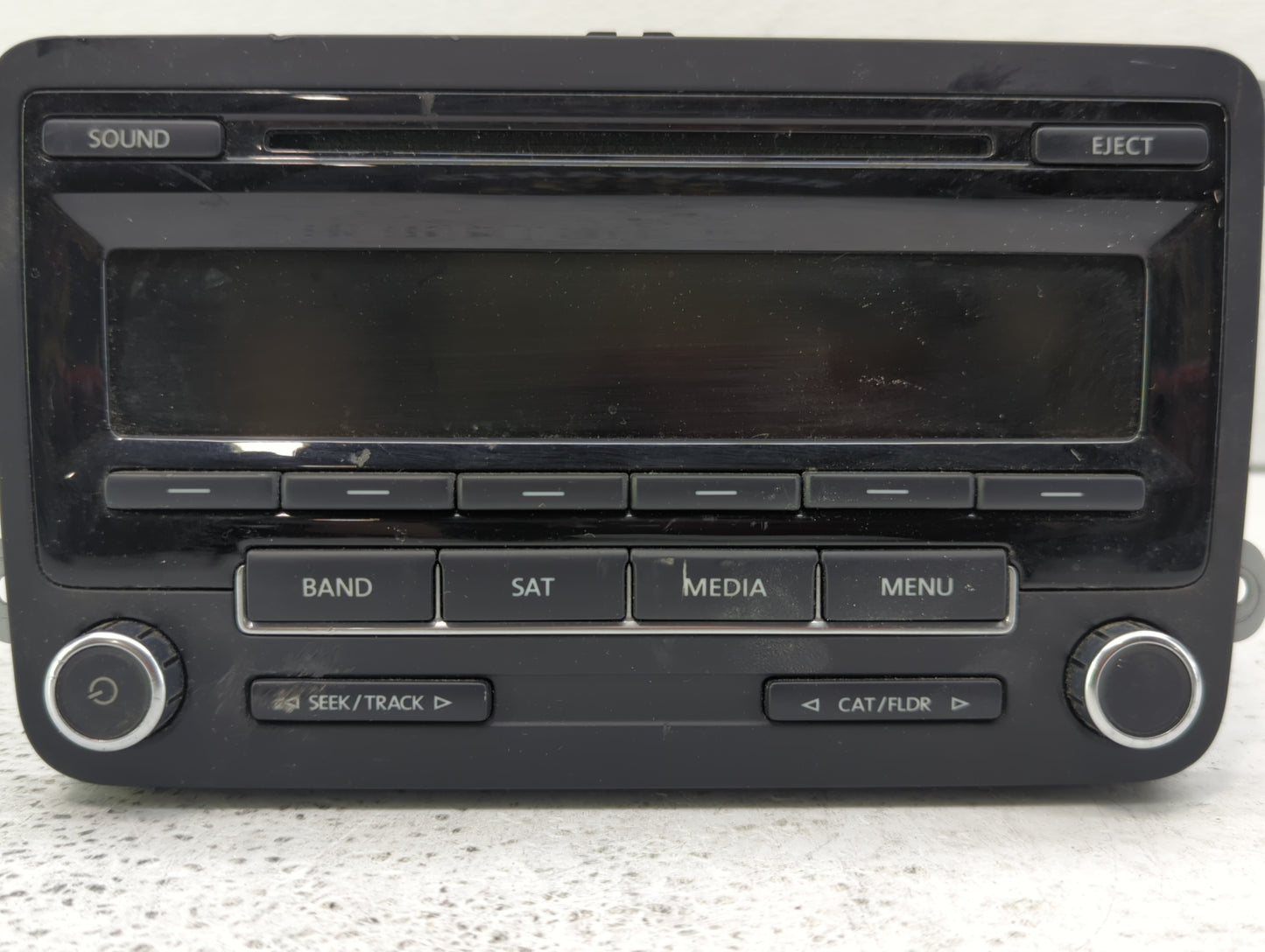 2014 Volkswagen Jetta Radio AM FM Cd Player Receiver Replacement P/N:1K0 035 164 F Fits Fits 2013 2015 OEM Used Auto Parts -