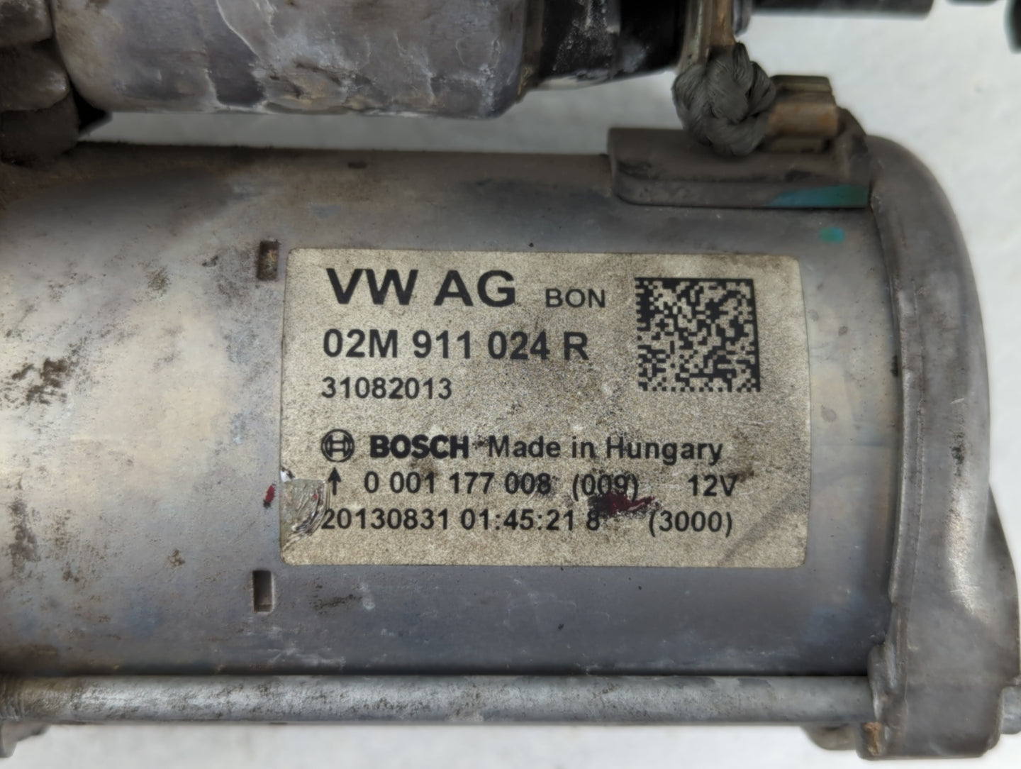 2014 Volkswagen Jetta Car Starter Motor Solenoid OEM P/N:02M 911 024 Fits Fits 2015 2016 2017 2018 2019 2020 2021 2022 OEM U
