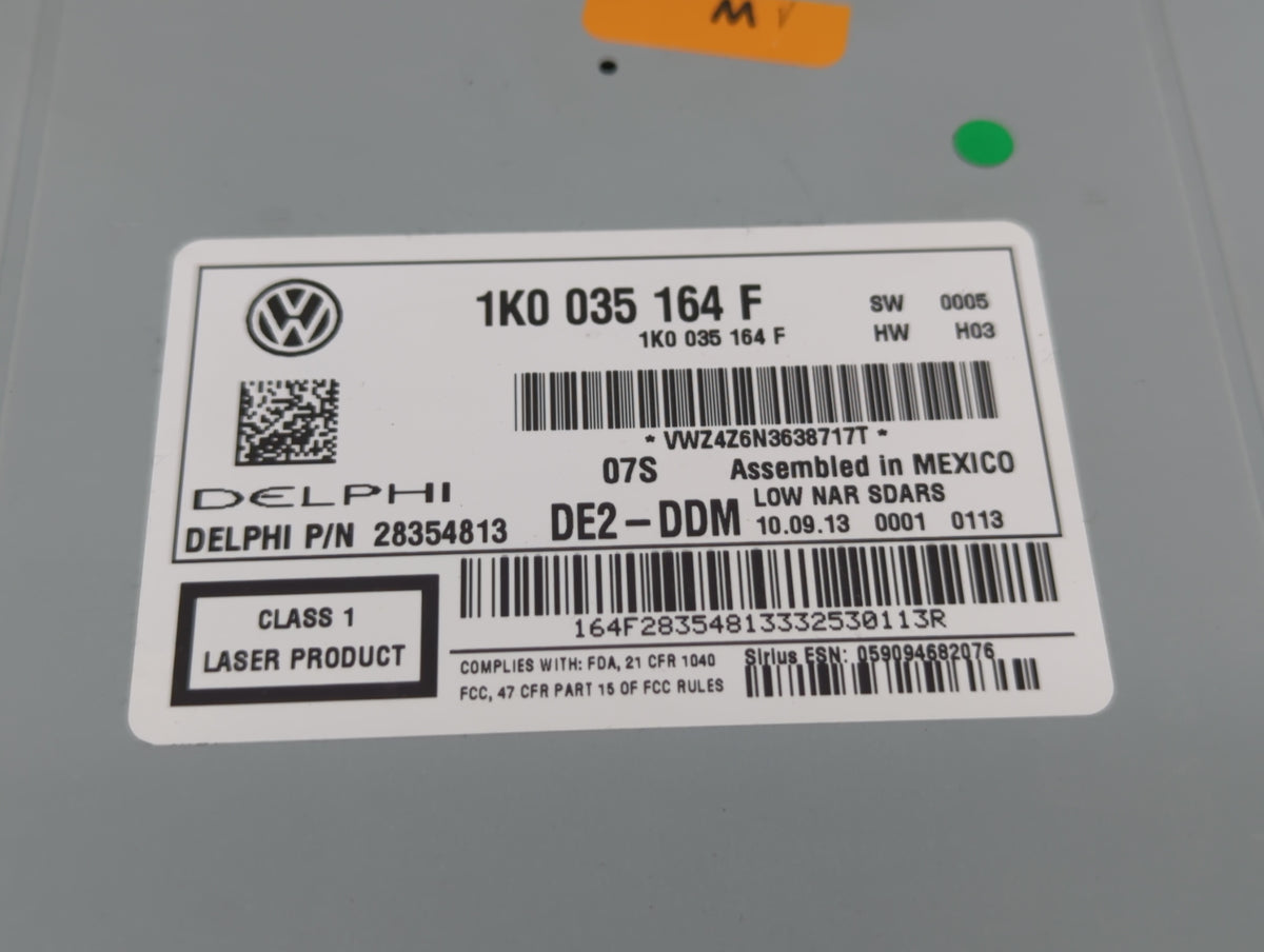 2014-2014 Volkswagen Jetta Am Fm Cd Player Radio Receiver 522742 - Oemusedautoparts1.com