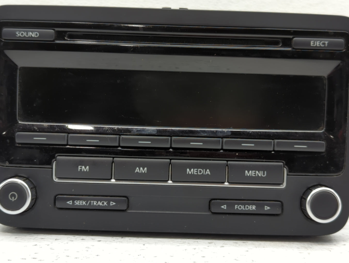 2011-2014 Volkswagen Jetta Radio AM FM Cd Player Receiver Replacement P/N:1K0 035 164 D 1K0 035 180 AE Fits OEM Used Auto Pa