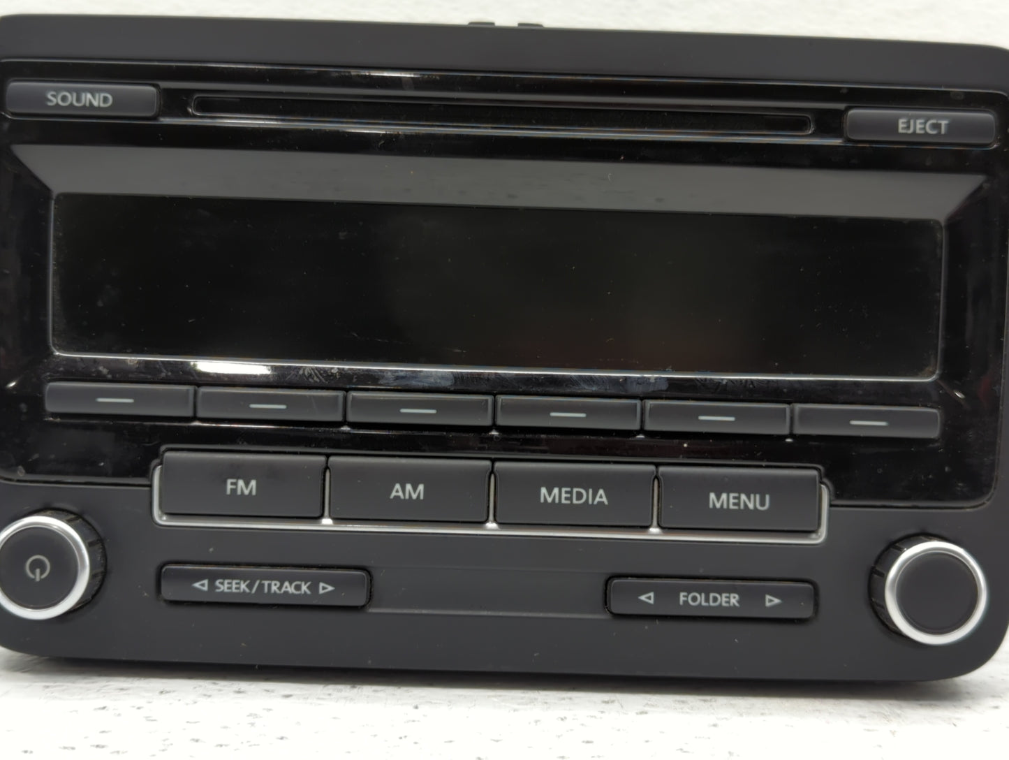 2011-2014 Volkswagen Jetta Radio AM FM Cd Player Receiver Replacement P/N:1K0 035 164 D 1K0 035 180 AE Fits OEM Used Auto Pa