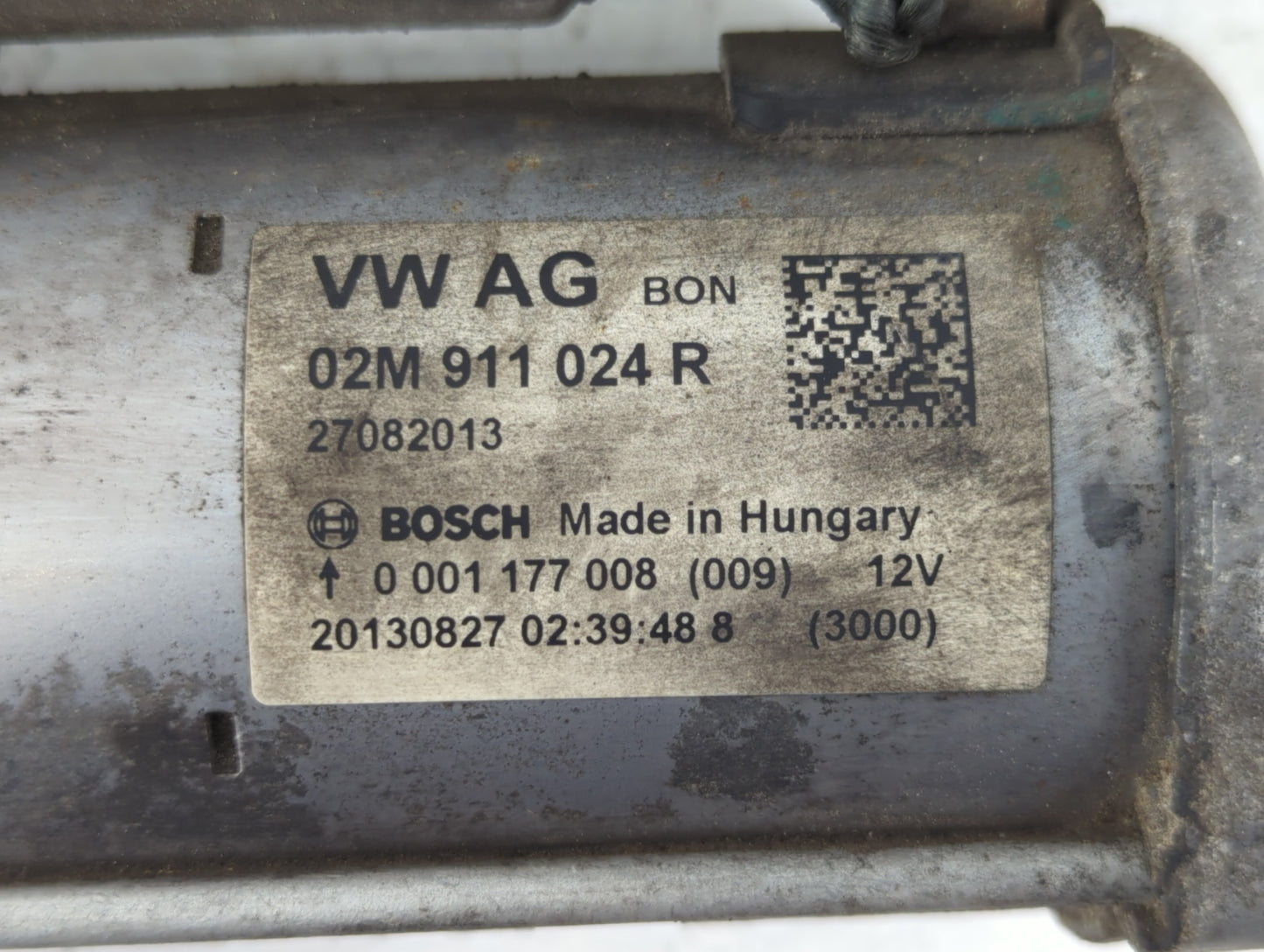 2014 Volkswagen Jetta Car Starter Motor Solenoid OEM P/N:02M 911 024 R Fits Fits 2015 2016 2017 2018 2019 2020 2021 2022 OEM