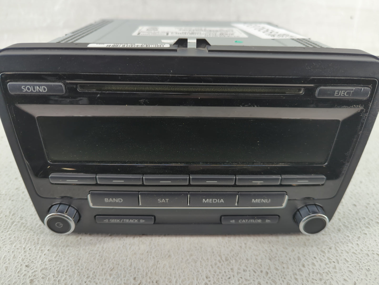2014 Volkswagen Jetta Radio AM FM Cd Player Receiver Replacement P/N:1K0 035 164 F Fits Fits 2013 2015 OEM Used Auto Parts -