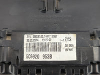 2014 Volkswagen Jetta Instrument Cluster Speedometer Gauges P/N:5C6920953B Fits OEM Used Auto Parts - Oemusedautoparts1.com