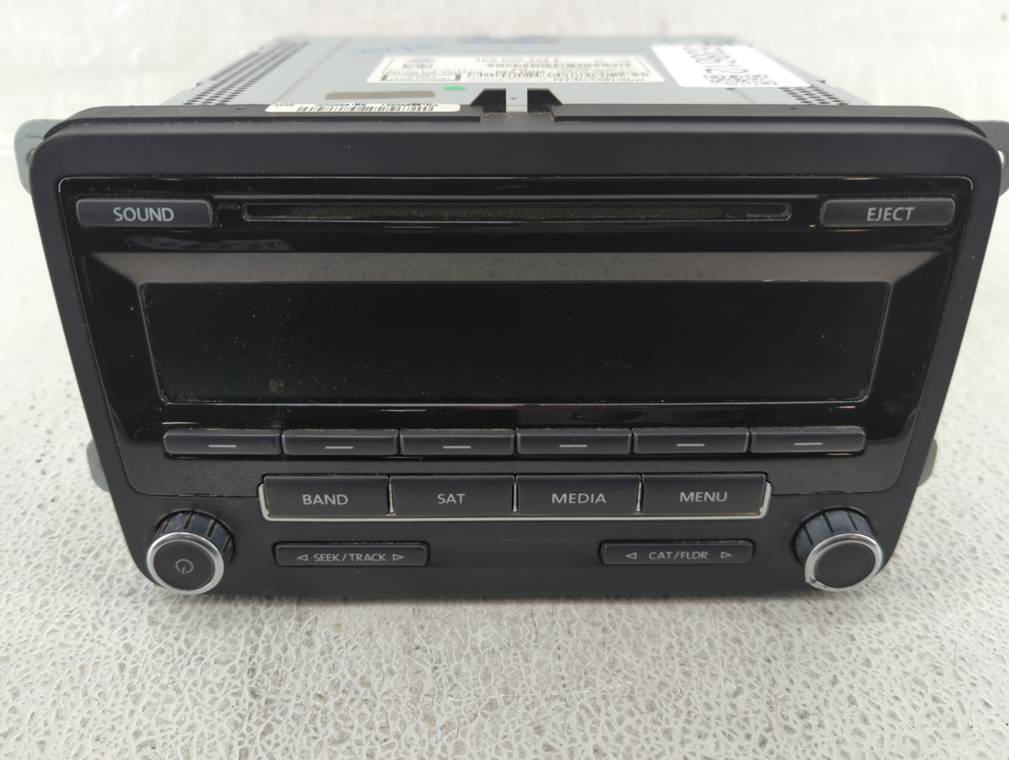 2014 Volkswagen Jetta Radio AM FM Cd Player Receiver Replacement P/N:1K0 035 164 F Fits Fits 2013 2015 OEM Used Auto Parts -