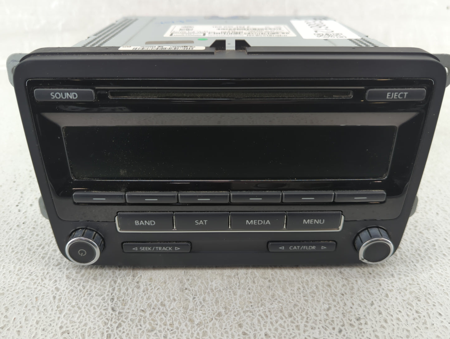 2014 Volkswagen Jetta Radio AM FM Cd Player Receiver Replacement P/N:1K0 035 164 F Fits Fits 2013 2015 OEM Used Auto Parts -