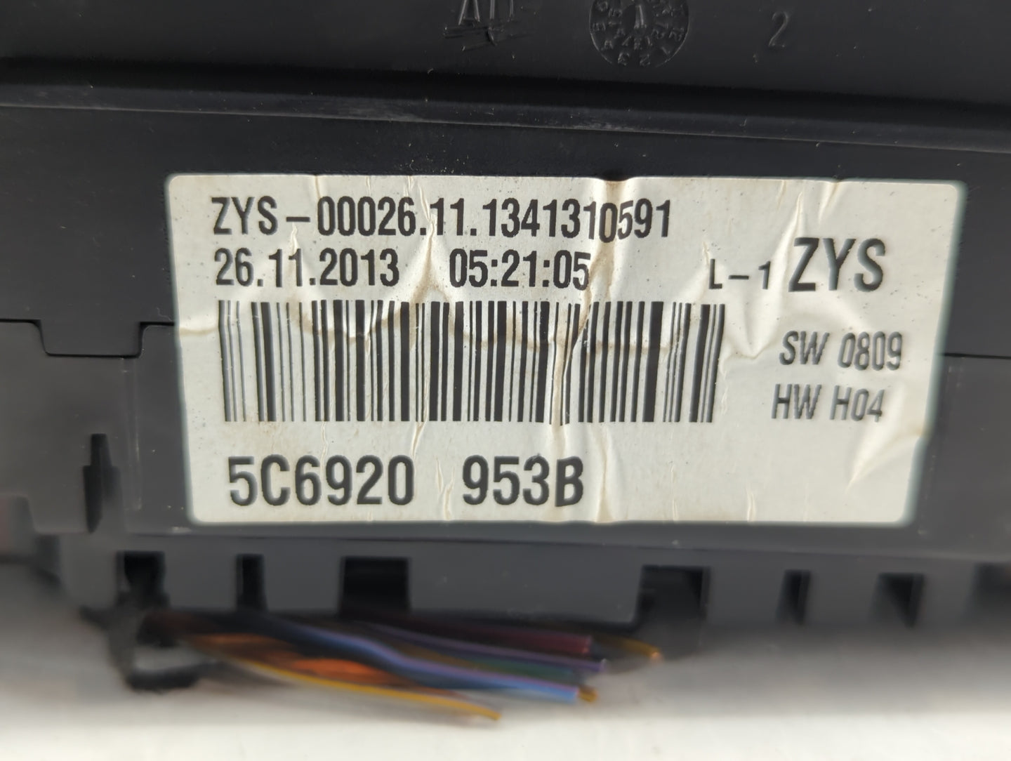 2014 Volkswagen Jetta Instrument Cluster Speedometer Gauges P/N:5C6920 953B 5C6920953B Fits OEM Used Auto Parts - Oemusedaut