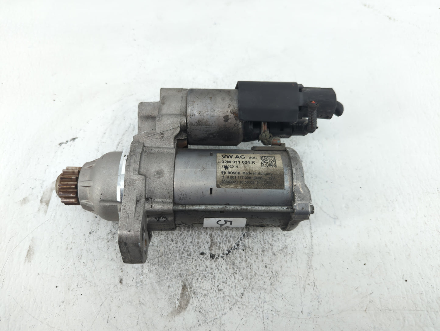 2014 Volkswagen Jetta Car Starter Motor Solenoid OEM P/N:02M 911 024 R Fits Fits 2015 2016 2017 2018 2019 2020 2021 2022 OEM
